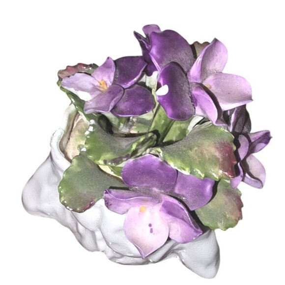 Aynsley Coalport Crown Bone China Floral Figurines Set Of 3 Hand-Painted England - Picture 9 of 16